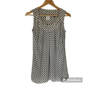 CAbi Cleo Top Geometric Sleeveless Blouse Style 3272 Size S